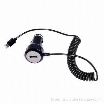 Car charger + 1.5m lightning cable with MFI